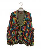 missoniミッソーニ）の古着「3Dニットカーディガン」｜マルチカラー
