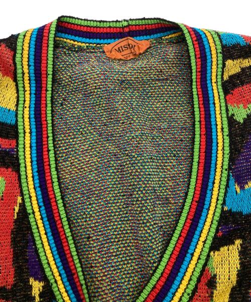 missoni（ミッソーニ）missoni (ミッソーニ) 3Dニットカーディガン マルチカラー サイズ:40の古着・服飾アイテム
