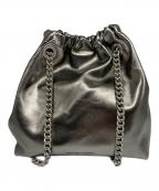 CHARLES & KEITHチャールズアンドキース）の古着「Caia カイア チェーンハンドルトートバッグ」｜シルバー