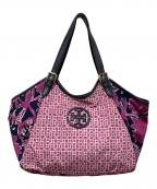 TORY BURCHトリーバーチ）の古着「ナイロントートバッグ」｜パープル