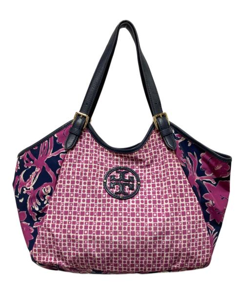 TORY BURCH（トリーバーチ）TORY BURCH (トリーバーチ) ナイロントートバッグ パープルの古着・服飾アイテム