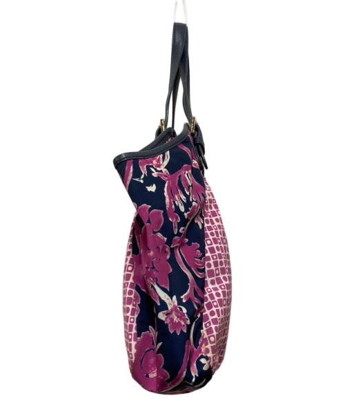 TORY BURCH（トリーバーチ）TORY BURCH (トリーバーチ) ナイロントートバッグ パープルの古着・服飾アイテム