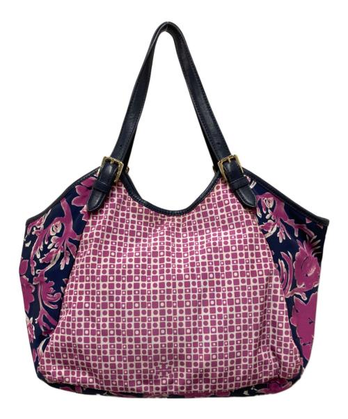 TORY BURCH（トリーバーチ）TORY BURCH (トリーバーチ) ナイロントートバッグ パープルの古着・服飾アイテム