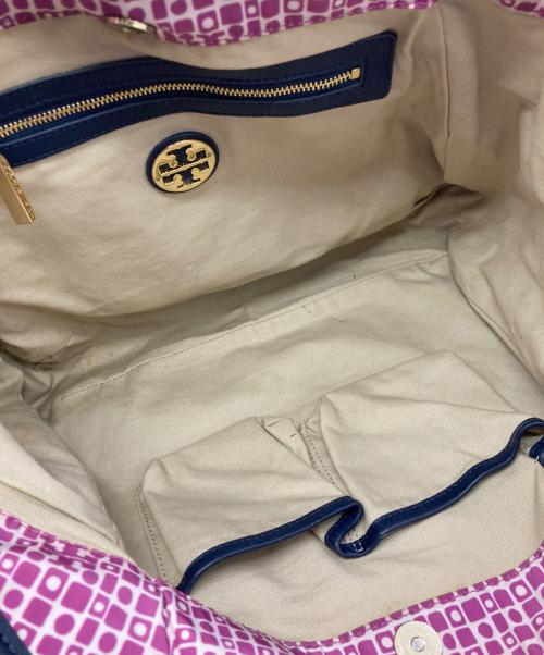 TORY BURCH（トリーバーチ）TORY BURCH (トリーバーチ) ナイロントートバッグ パープルの古着・服飾アイテム