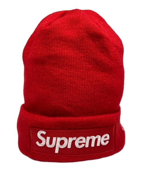 SUPREME（シュプリーム）Supreme (シュプリーム) New Era (ニューエラ) Box Logo Beanie Red レッドの古着・服飾アイテム