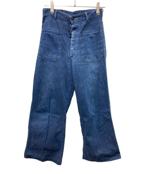 U'S NAVY（ユーエスネイビー）U'S NAVY (ユーエスネイビー) セーラーパンツ インディゴ サイズ:-の古着・服飾アイテム