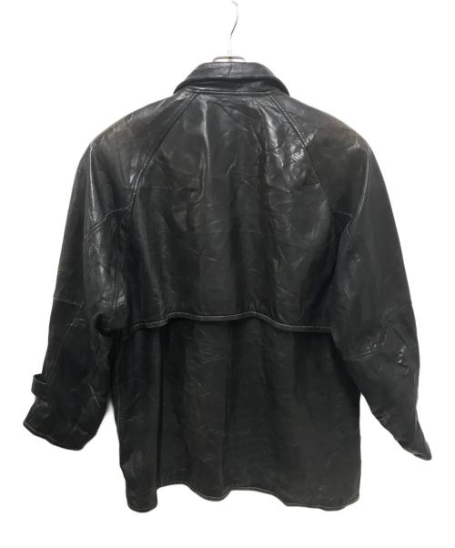 RED SKINS（レッドスキンズ）RED SKINS (レッドスキンズ) ファイヤーマンレザージャケット ブラック サイズ:XXLの古着・服飾アイテム