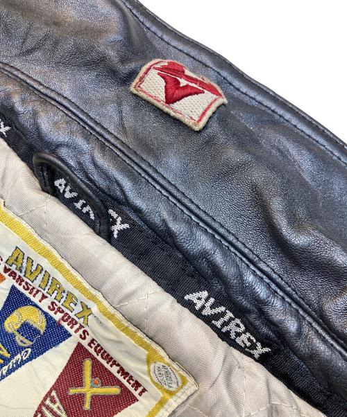 AVIREX（アヴィレックス）AVIREX (アヴィレックス) 77/78レザージャケット グレー サイズ:3XLの古着・服飾アイテム