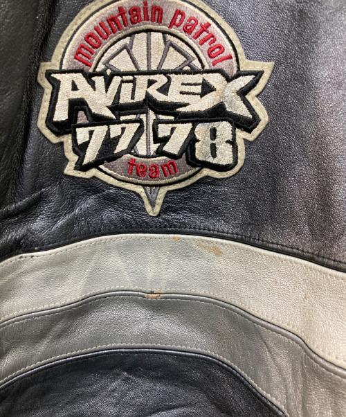 AVIREX（アヴィレックス）AVIREX (アヴィレックス) 77/78レザージャケット グレー サイズ:3XLの古着・服飾アイテム