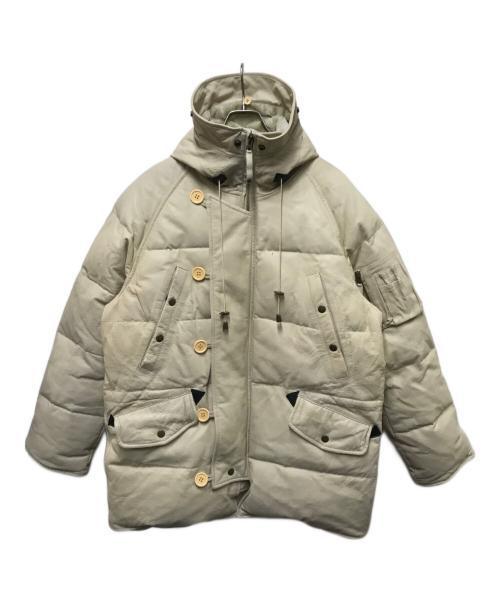 FREEDOM（フリーダム）FREEDOM (フリーダム) N-3Bピッグレザーダウンジャケット ホワイト サイズ:４２の古着・服飾アイテム