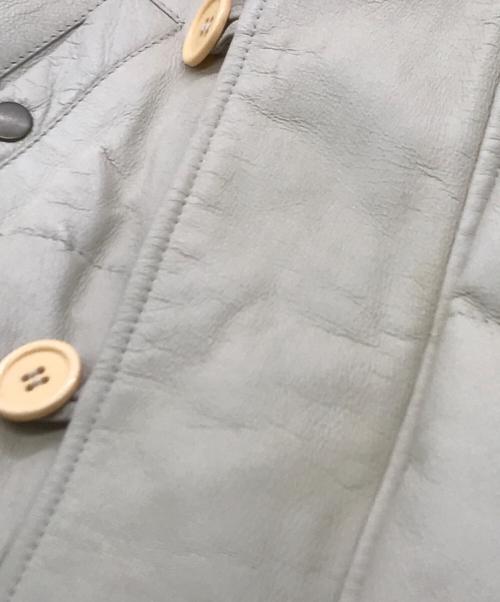 FREEDOM（フリーダム）FREEDOM (フリーダム) N-3Bピッグレザーダウンジャケット ホワイト サイズ:４２の古着・服飾アイテム