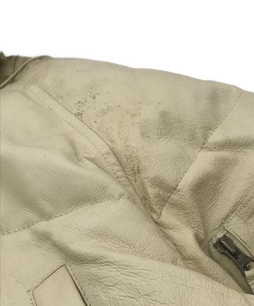FREEDOM（フリーダム）FREEDOM (フリーダム) N-3Bピッグレザーダウンジャケット ホワイト サイズ:４２の古着・服飾アイテム