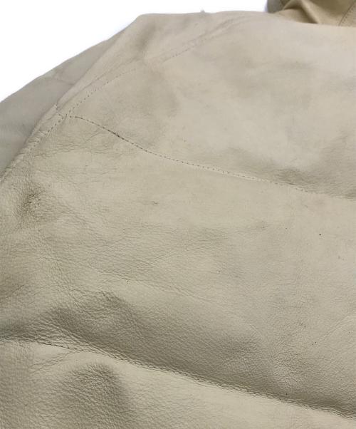 FREEDOM（フリーダム）FREEDOM (フリーダム) N-3Bピッグレザーダウンジャケット ホワイト サイズ:４２の古着・服飾アイテム