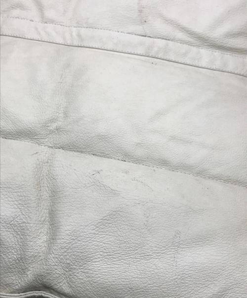 FREEDOM（フリーダム）FREEDOM (フリーダム) N-3Bピッグレザーダウンジャケット ホワイト サイズ:４２の古着・服飾アイテム