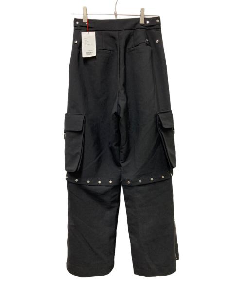 MAISON SPECIAL（メゾンスペシャル）MAISON SPECIAL (メゾンスペシャル) スタッズ2WAYパンツ ブラック サイズ:38の古着・服飾アイテム