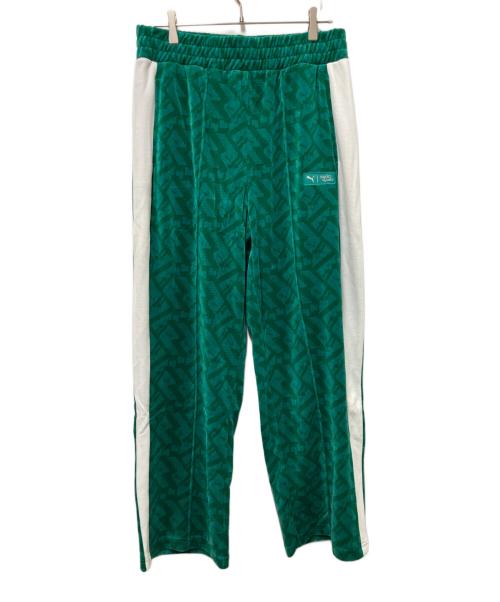 PUMA（プーマ）PUMA (プーマ) トラックパンツ グリーン サイズ:Lの古着・服飾アイテム