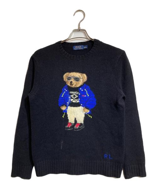 POLO RALPH LAUREN（ポロ・ラルフローレン）POLO RALPH LAUREN (ポロ・ラルフローレン) ポロベアーRLXニット ブラック サイズ:Sの古着・服飾アイテム