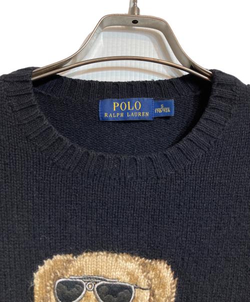 POLO RALPH LAUREN（ポロ・ラルフローレン）POLO RALPH LAUREN (ポロ・ラルフローレン) ポロベアーRLXニット ブラック サイズ:Sの古着・服飾アイテム