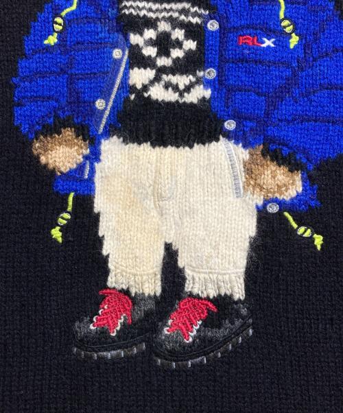 POLO RALPH LAUREN（ポロ・ラルフローレン）POLO RALPH LAUREN (ポロ・ラルフローレン) ポロベアーRLXニット ブラック サイズ:Sの古着・服飾アイテム