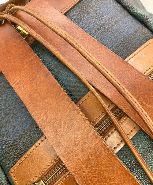 POLO RALPH LAUREN（ポロ・ラルフローレン）POLO RALPH LAUREN (ポロ・ラルフローレン) ブラックウォッチバックパック グリーンの古着・服飾アイテム