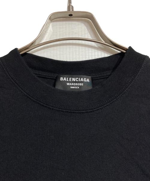 BALENCIAGA（バレンシアガ）BALENCIAGA (バレンシアガ) モザイクロゴプリントTシャツ/Mosaic Logo Tee ブラック サイズ:XSの古着・服飾アイテム
