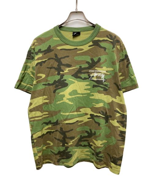 stussy（ステューシー）stussy (ステューシー) カモフラージュリンガーTシャツ カーキ サイズ:SIZE Mの古着・服飾アイテム