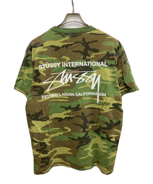 stussy（ステューシー）stussy (ステューシー) カモフラージュリンガーTシャツ カーキ サイズ:SIZE Mの古着・服飾アイテム