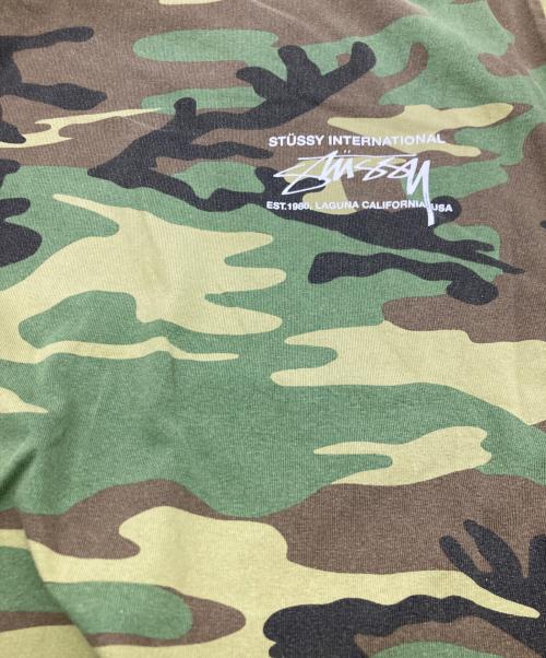 stussy（ステューシー）stussy (ステューシー) カモフラージュリンガーTシャツ カーキ サイズ:SIZE Mの古着・服飾アイテム