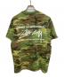 stussy (ステューシー) カモフラージュリンガーTシャツ カーキ サイズ:SIZE M：8000円