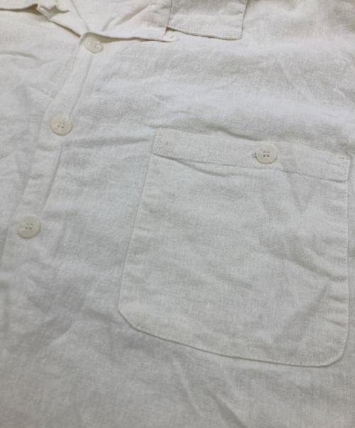 TRUST（トラスト）TRUST (トラスト) リネンレーヨンシャツ ホワイト サイズ:3XLの古着・服飾アイテム