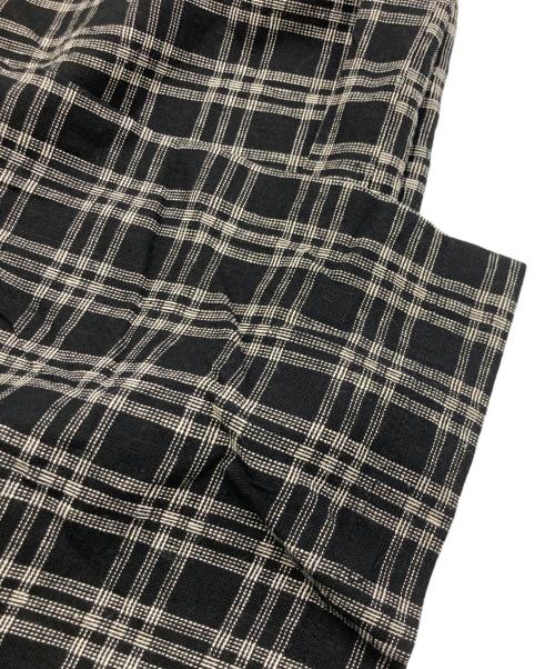 GEGRGE（ゲグルゲ）GEGRGE (ゲグルゲ) リネンブレンドチェックシャツ ブラック サイズ:XLの古着・服飾アイテム
