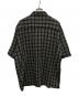 GEGRGE (ゲグルゲ) リネンブレンドチェックシャツ ブラック サイズ:XL：5000円