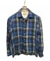 Blocks（ブロックス）の古着「ウールアクリルチェックシャツ」｜ブルー×ブラック