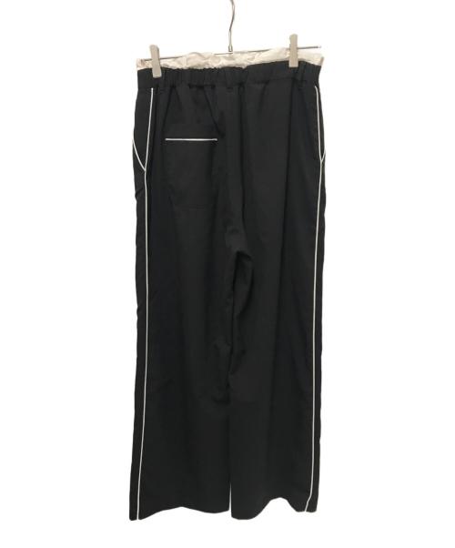 JANE SMITH（ジェーンスミス）JANE SMITH (ジェーンスミス) POLYESTER WOOL TROPICAL PIPING PAJAMA PANTS ブラック サイズ:38の古着・服飾アイテム