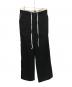 JANE SMITH（ジェーンスミス）の古着「POLYESTER WOOL TROPICAL PIPING PAJAMA PANTS」｜ブラック