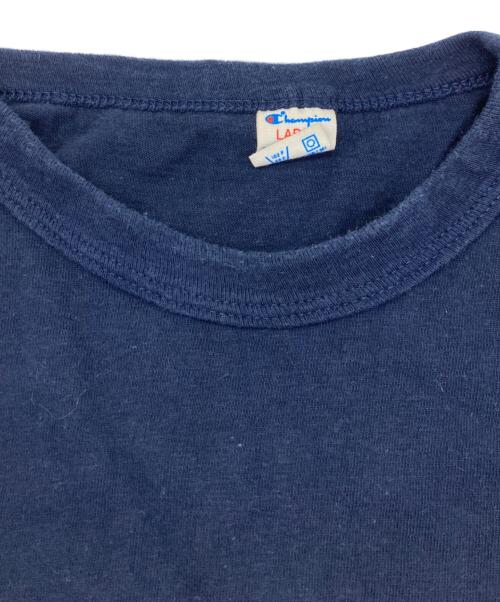 Champion（チャンピオン）Champion (チャンピオン) 80s カレッジプリントTシャツ ネイビー サイズ:Lの古着・服飾アイテム
