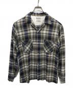 SOUTHAMPTONサウサンプトン）の古着「60'sオープンカラーシャツ」｜ブラウン×グレー