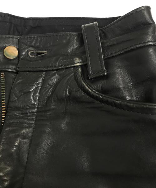 VANSON（バンソン）VANSON (バンソン) レザーパンツ ブラック サイズ:記載なしの古着・服飾アイテム