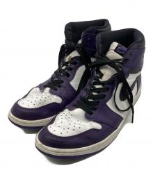 NIKE（ナイキ）の古着「Air Jordan 1 Retro High OG」｜パープル×ホワイト