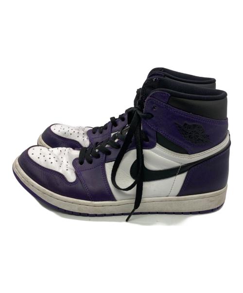 NIKE（ナイキ）NIKE (ナイキ) Air Jordan 1 Retro High OG パープル×ホワイト サイズ:29.5の古着・服飾アイテム