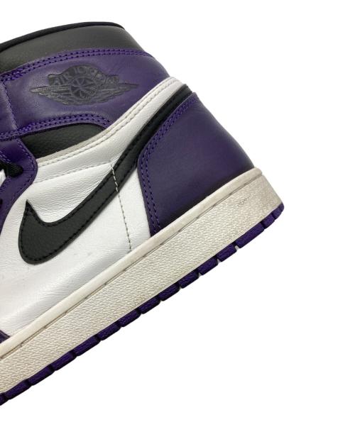 NIKE（ナイキ）NIKE (ナイキ) Air Jordan 1 Retro High OG パープル×ホワイト サイズ:29.5の古着・服飾アイテム