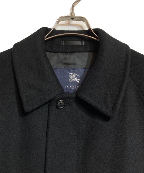 BURBERRY LONDON（バーバリーロンドン）BURBERRY LONDON (バーバリーロンドン) カシミヤステンカラーコート ブラック サイズ:Lの古着・服飾アイテム
