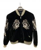 Switch Planning-）の古着「ドラゴン刺繍スカジャン」｜ブラック