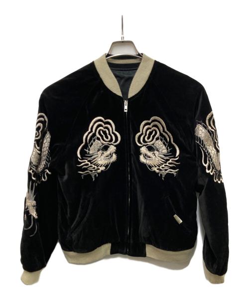 Switch Planning（-）Switch Planning (-) ドラゴン刺繍スカジャン ブラック サイズ:Sの古着・服飾アイテム