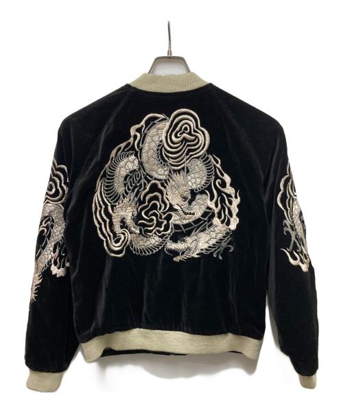 Switch Planning（-）Switch Planning (-) ドラゴン刺繍スカジャン ブラック サイズ:Sの古着・服飾アイテム