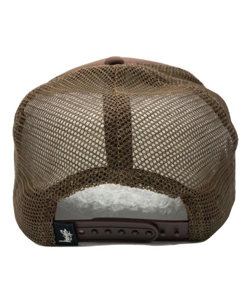 stussy（ステューシー）stussy (ステューシー) 8 BALL TRUCKER CAP ブラウンの古着・服飾アイテム