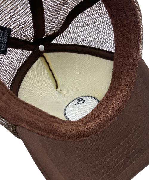stussy（ステューシー）stussy (ステューシー) 8 BALL TRUCKER CAP ブラウンの古着・服飾アイテム