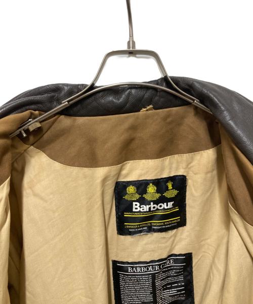 Barbour（バブアー）Barbour (バブアー) BUSHMAN レザーカラージャケット ブラウン サイズ:-の古着・服飾アイテム
