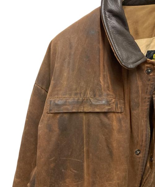 Barbour（バブアー）Barbour (バブアー) BUSHMAN レザーカラージャケット ブラウン サイズ:-の古着・服飾アイテム