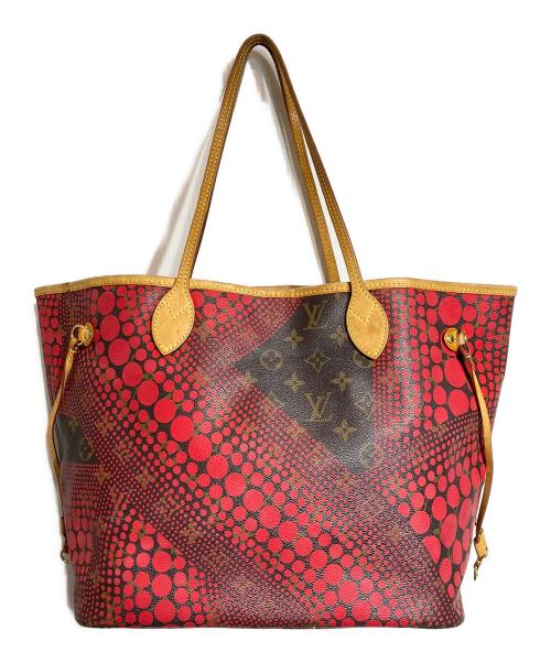 LOUIS VUITTON（ルイ ヴィトン）LOUIS VUITTON (ルイ ヴィトン) ヤヨイ・クサマ モノグラム・ウェーブ・ネヴァーフル MM ブラウン×レッドの古着・服飾アイテム